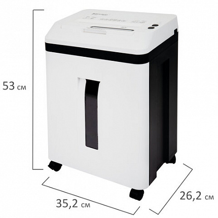 Уничтожитель (шредер) с автоподачей BRAUBERG PROFESSIONAL AUTO CM-150m, HeavyDuty, 5 уровень секретности, 2х13 мм, корзина 20 литров, 533131