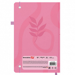 Скетчбук, белая бумага 140 г/м2, 130х210 мм, 80 л., софт-тач, резинка, BRAUBERG ART CLASSIC, "Pink mood", 117779