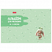Альбом для рисования А4, 16 л., скоба, рельефный картон, HATBER, 205х290 мм, "Berri-Фрутоняшки" (5 видов), 094471, 16А4тВ