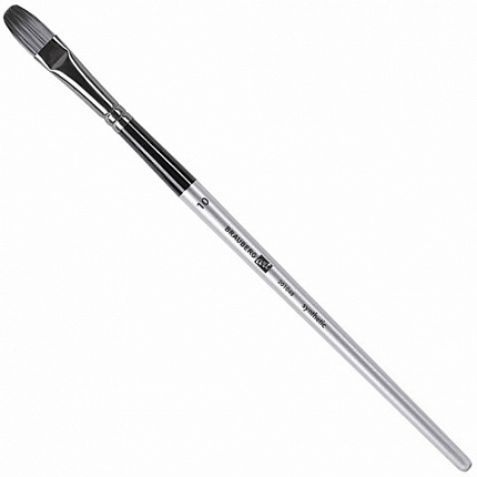 Кисти художественные набор 23 шт синтетика с мастихином в пенале, BRAUBERG ART DEBUT,