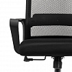 Кресло CROMEX (КРОМЕКС) "Debut CH-697", ХРОМ, с подлокотниками, механизм качания, сетка/ткань TW, черное, 533068