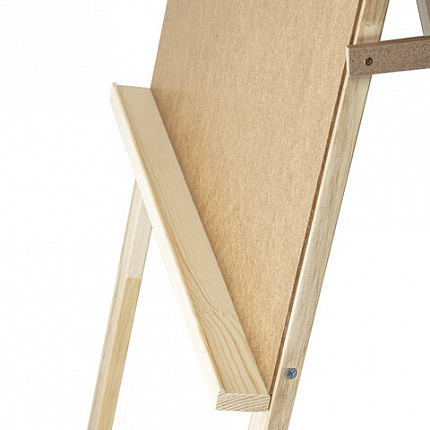 Мольберт напольный "Хлопушка", планшет 60x58 см, в собранном виде 58x120x5 см, BRAUBERG ART DEBUT, 192336