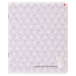 Тетрадь А5 48 л. АЛЬТ скоба, клетка, Soft Touch, "ЗЕФИРНЫЕ ЗАЙЧАТА" (5 видов), 7-48-747