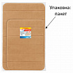 Комплект ковриков MEMORY EFFECT для ванной 50х80 см и туалета 40х60 см, персиковый, LAIMA HOME, 608447