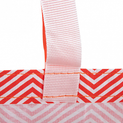 Сумка хозяйственная до 20 кг, 39x45x21 см, 4 ручки, глянцевая полиэстровая ткань, ОФИСМАГ, 700239