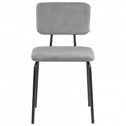 Стулья BRABIX "Dream CF-090", КОМПЛЕКТ 4 шт., черный каркас, ткань серая, 533252