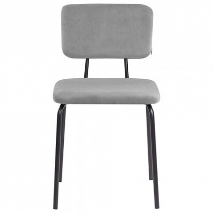 Стулья BRABIX "Dream CF-090", КОМПЛЕКТ 4 шт., черный каркас, ткань серая, 533252