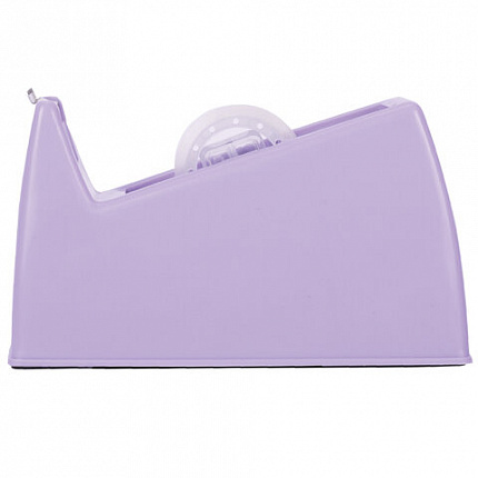 Диспенсер для клейкой ленты шириной до 26 мм, ЛАВАНДОВЫЙ (лента в подарок!), утяжеленный большой, BRAUBERG, 701460