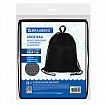 Мешок для обуви BRAUBERG БОЛЬШОЙ, с ручкой, карман на молнии, сетка, 49х41 см, "Total Black", 273453