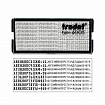 Штамп самонаборный 4-строчный, оттиск 47х18 мм, синий без рамки, TRODAT IDEAL 4912 P2, КАССА, 168225/125427