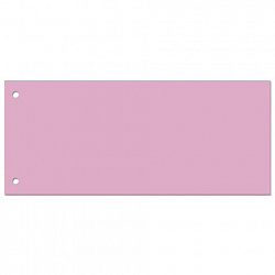 Разделители листов (полосы 240х105 мм) картонные, КОМПЛЕКТ 100 штук, розовые, BRAUBERG, 223974