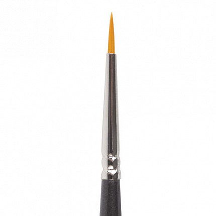 Кисть художественная проф. BRAUBERG ART CLASSIC, синтетика жесткая, круглая, № 0, короткая ручка, 200643