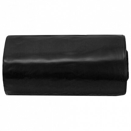 Мешки для мусора 60 л, черные, в рулоне 30 штук, особо прочные, ПВД 30 мкм, 58x68 см, LAIMA, 702658