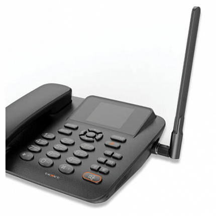 Телефон сотовый офисный TEXET FX-200, 2 SIM, 2,4", 512 Мб, microSD, FM, MP3, Bluetooth, спикерфон,черный, 127315