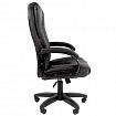 Кресло офисное Chairman CH 600 LT, экокожа, черное, 7158667