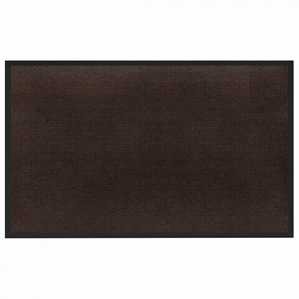 Коврик придверный 50х80 см, КОРИЧНЕВЫЙ, влаго-грязезащитный, 300 г/м2, рубчик, PRIMILA (ПРИМИЛА) STANDARD, 701015