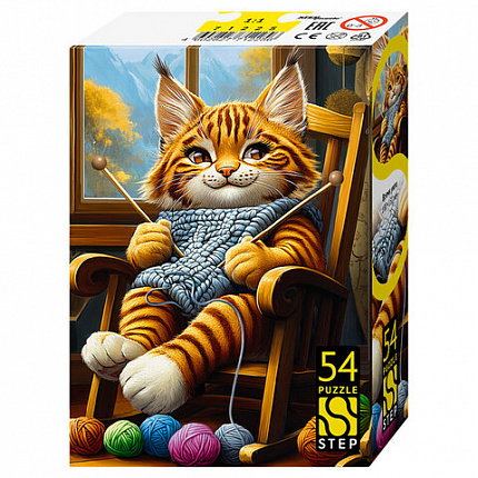 Пазл картонный 54 элемента, Время уюта, АССОРТИ, поле 18х13 см, STEP PUZZLE