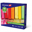Пастель сухая художественная BRAUBERG ART CLASSIC, 48 цветов, квадратное сечение, 182094