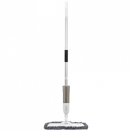 Швабра с распылителем UltraSpray X, 2 насадки из микрофибры объемный ворс, скребок, LAIMA, 609143