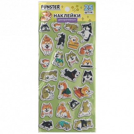 Наклейки декоративные "Настроение", 17,5х9 см, ассорти 4 вида, FUNSTER (ФАНСТЕР), 666098