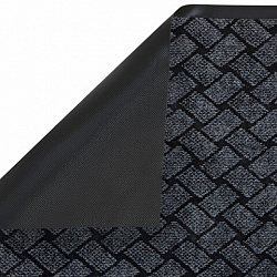 Коврик придверный 60х90 см, СЕРЫЙ, влаго-грязезащитный, 450 г/м2, плетение, PRIMILA (ПРИМИЛА) KRAFT, 701050