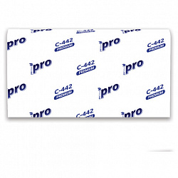 Полотенца бумажные 200 шт., PROtissue (H2) PREMIUM, 2-слойные, белые, КОМПЛЕКТ 21 пачка, 24х21,5 см, Z-сложение, С442