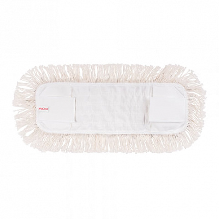 Насадка МОП плоская для швабры/держателя 42 см, уши/карманы (ТИП У/К), хлопок 4,5 см, упаковка, LAIMA, 601480