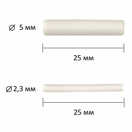 Ластик сменный для электрического ластика BRAUBERG, НАБОР 70 штук, размеры 5х25 мм/2,3х25 мм, 229611