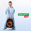 Ранец BRAUBERG KIDS STANDARD, 2 отделения, "Лава-мяч", объемный дизайн, 36х28х14 см, 273147
