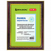 Рамка 21х30 см,небьющаяся, багет 30 мм, BRAUBERG "HIT4", красное дерево с двойной позолотой, 390996