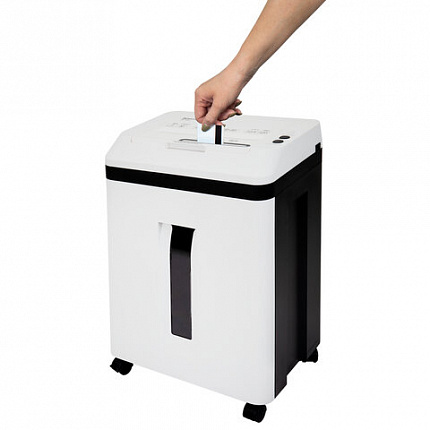 Уничтожитель (шредер) с автоподачей BRAUBERG PROFESSIONAL AUTO CM-150m, HeavyDuty, 5 уровень секретности, 2х13 мм, корзина 20 литров, 533131