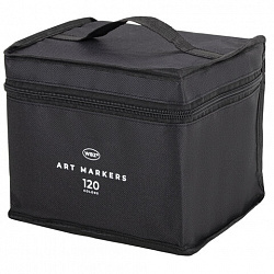 Маркеры для скетчинга двусторонние, НАБОР 120 шт., текстильный чехол, WBZ (ВБЗ), 152576