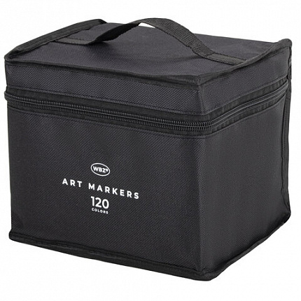 Маркеры для скетчинга двусторонние, НАБОР 120 шт., текстильный чехол, WBZ (ВБЗ), 152576