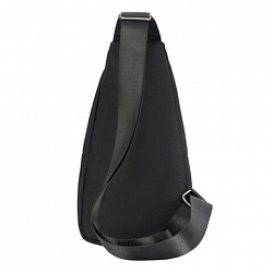 Рюкзак однолямочный HEIKKI DRIVE (ХЕЙКИ), 2 отделения, черный, 30х17х6 см, 272539