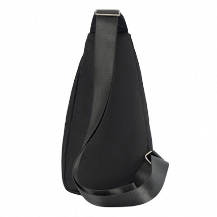 Рюкзак однолямочный HEIKKI DRIVE (ХЕЙКИ), 2 отделения, черный, 30х17х6 см, 272539