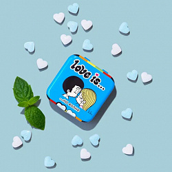 Драже освежающие в форме сердца LOVE IS, вкус мята, 20 г, 709242