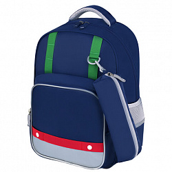Рюкзак BRAUBERG KIDS MODE с пеналом в комплекте, 1 отделение, "Color mood", 39х28x15 см, 273126