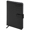 Еженедельник датированный 2026 А5 145х215 мм, BRAUBERG "Party", под кожу, черный, 117180