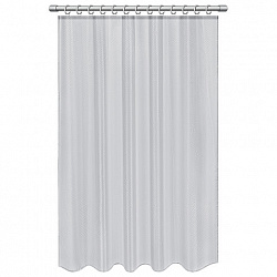 Шторка для ванной ПОЛИЭСТЕР, 180х200 см, кольца в комплекте, СЕРЫЙ БРИЛЛИАНТ, PRIMILA (ПРИМИЛА), 700094