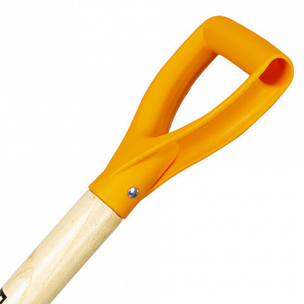 Вилы копальные стальные 19х28 см, ОБЩАЯ ДЛИНА 115 см, деревянный черенок, V-ручка, RABBITEX (РАББИТЕКС) "STANDARD", 700492