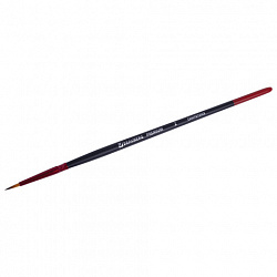 Кисть синтетика, круглая № 2, BRAUBERG PREMIUM, 201001