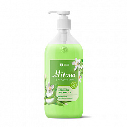 Мыло-крем жидкое гипоаллергенное 1 л, GRASS MILANA "Алоэ Вера", дозатор, 126601