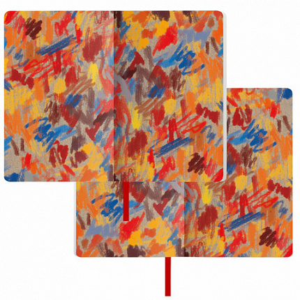 Ежедневник недатированный А5 (138х213 мм), BRAUBERG VISTA, под кожу, гибкий, 136 л., "Edvard Munch", 111984