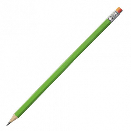 Карандаш чернографитный ЮНЛАНДИЯ, 1 шт., "Неончики", НВ, корпус ассорти, с резинкой, 181589