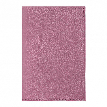 Обложка для паспорта натуральная кожа флоттер, кожаный уголок, пудрово-розовая, BRAUBERG, 238861