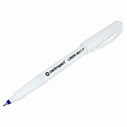 Ручка капиллярная (линер) СИНЯЯ CENTROPEN "Liner", трехгранная, линия письма 0,3 мм, 4611, 2 4611 0106