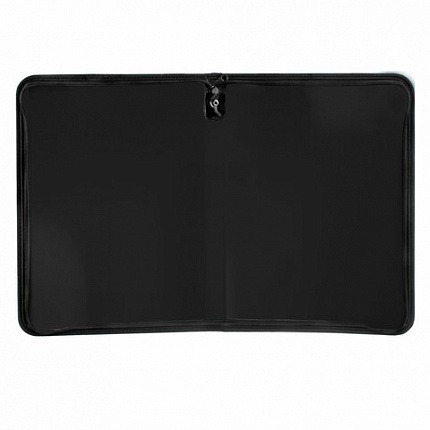 Папка для документов и тетрадей на молнии пластиковая BRAUBERG А4, 320х230 мм, черная, 271714