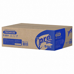 Салфетки 200 шт. PROtissue (Система N4) PREMIUM, 2-слойные, КОМПЛЕКТ 20 шт., 21х16 см, V-сложение, белые, C251, С251