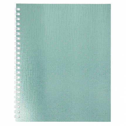 Тетрадь бумвинил А5 96л. гребень, офсет №1, клетка, МЯТА Metallic, HATBER, 066857, 96Т5бвВ1гр