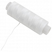Нитки швейные 40 ЛШ, 200 м, полиэстер, НАБОР 20 шт., белые, в ПОДАРОК иглы, DEVELIA (Девелиа), 609621